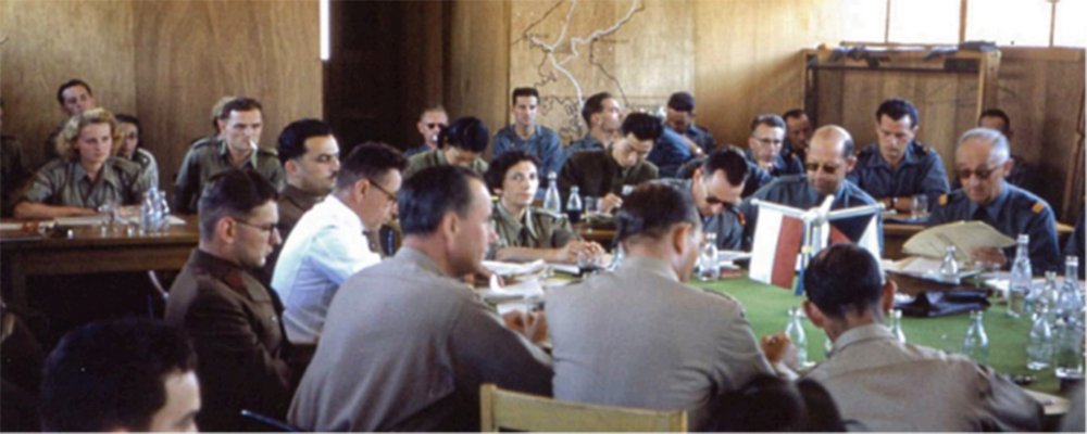 One of the over thousand NNSC meetings that have taken place in the conference row in the Joint Security Area in Panmunjom.