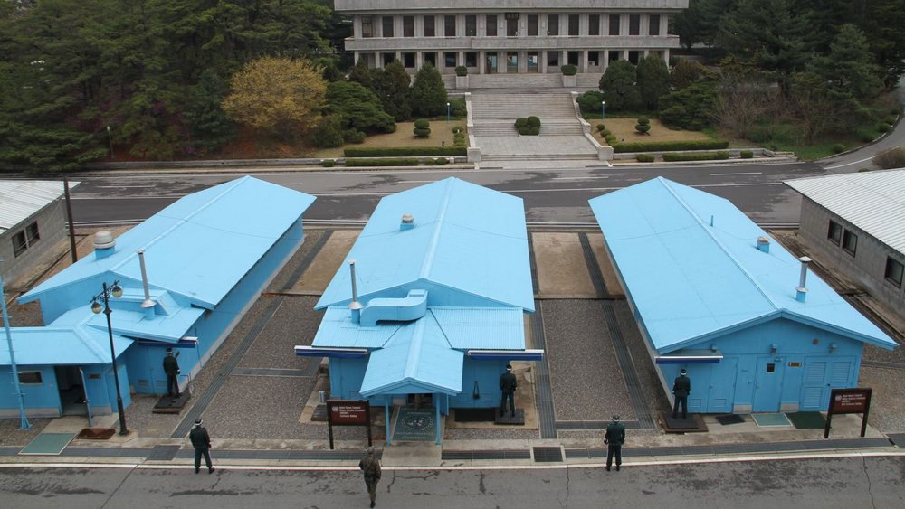Conference Row Buildings in the Joint Security Area in Panmunjom.